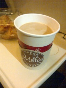 Latte at Millie's Cookies