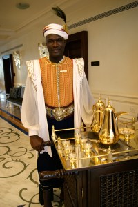 Coffee and dates reception at the Ritz Carlton Hotel, Abu Dhabi