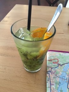 Kiwi smoothie at Original Coffee